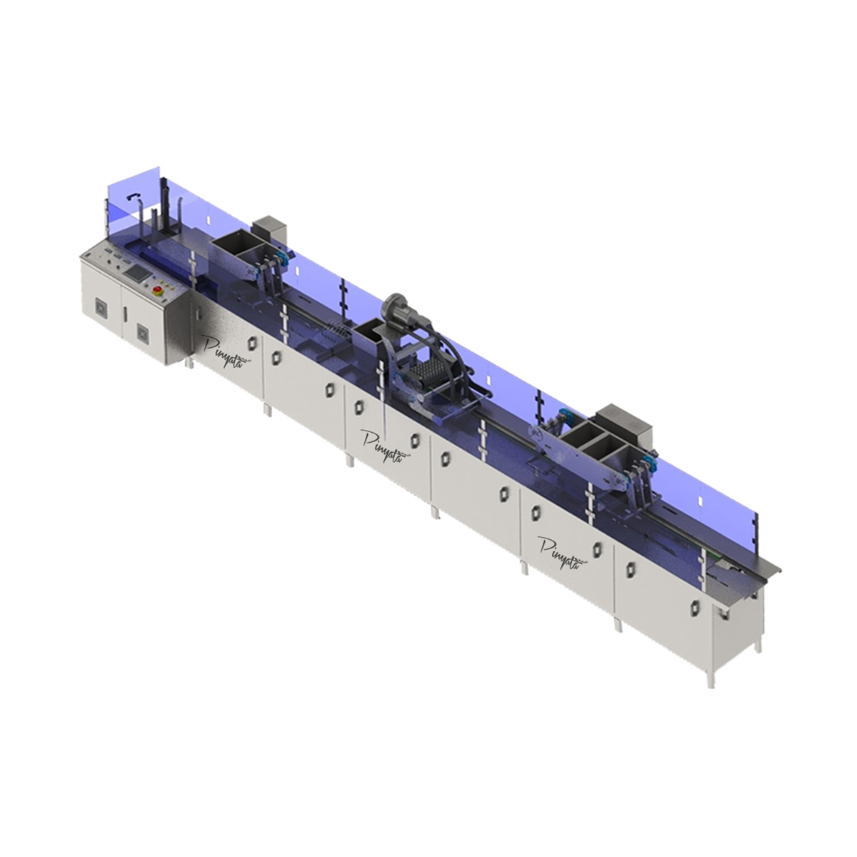 Industrial Chocolate Moulding Line | Pinyata Food Machinery | Chocolate Production Lines, Chocolate Moulding Systems, Bar, Cake & Wafer Lines, Rice Cake Production Lines, Cooling Tunnels and Industrial Food Processing Machines, Puffed Rice Cake (Rice & Corn Cake Machine), Puffed Rice Cake Production Line, Coconut Bar Production Line, Nougat & Caramel Production Line, Industrial Chocolate Moulding Line, Fully Automatic Chocolate Moulding Line, Ball Chocolate Mill – 500 kg, High-Speed Ball Chocolate Mill – 1000 kg, Industrial Chocolate Tempering Machine, Industrial Cooling Tunnel, Industrial Cooling and Separation Conveyor Table, Conveyor-Type Industrial Guillotine Cutting Machine, Four-Stage Caramel Forming and Lamination Unit, Industrial Multi-Disc Slicing Machine, Chocolate Enrobing Machine, Industrial Powder Mill, Industrial Fat Melting Tank, Industrial Premixing Mixer, Storage (Resting) Tank, Industrial Tunnel Oven, Industrial Dough Preparation System, Cooling Drum Machine, Industrial Z Mixer, Industrial Waste Mill, Industrial Block Cooling Unit, Industrial Cream Preparation Mixer and Storage Tank, Industrial Cream Spreading Machine.